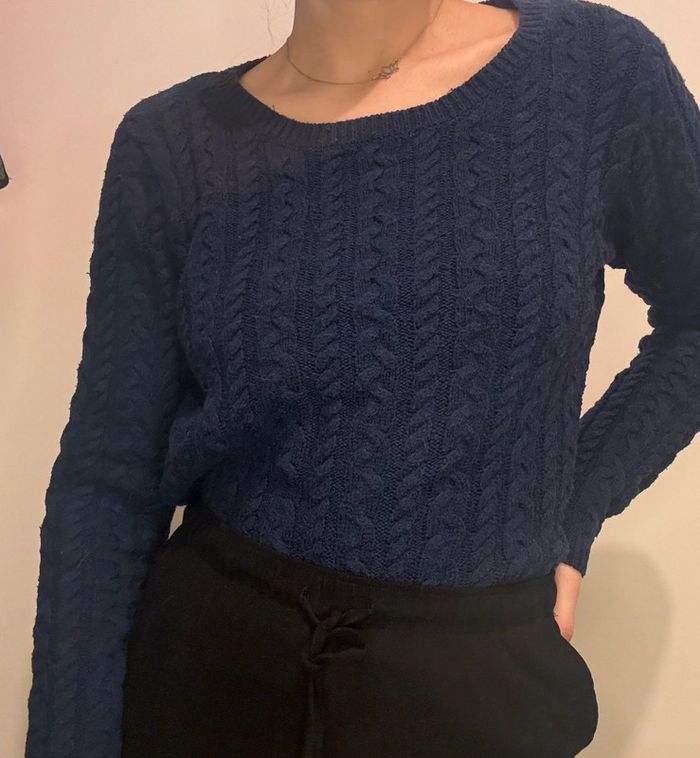 Pull hiver marine