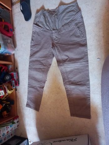 Pantacourt de grossesse en toile creeks t.44