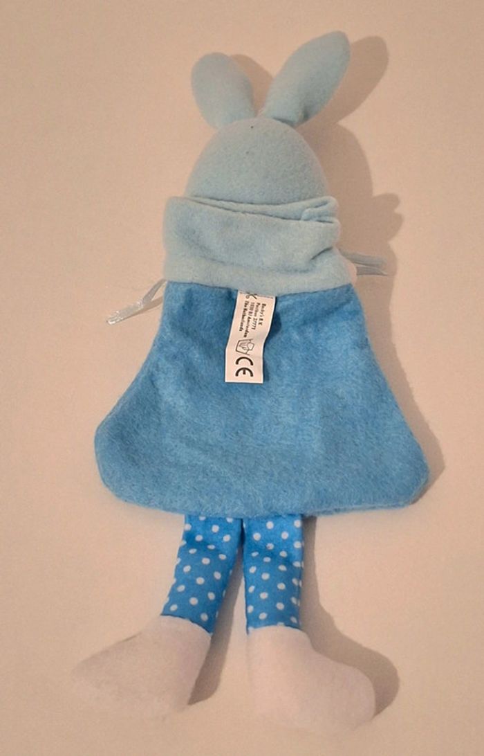 Peluche sac Lapin bleu - photo numéro 3