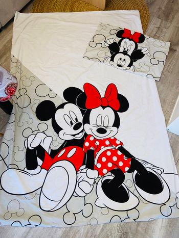 Parure lit mickey minnie Disney 