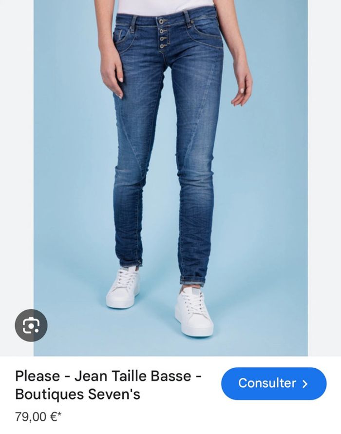 Pantalon kaki taille basse Please L - photo numéro 9