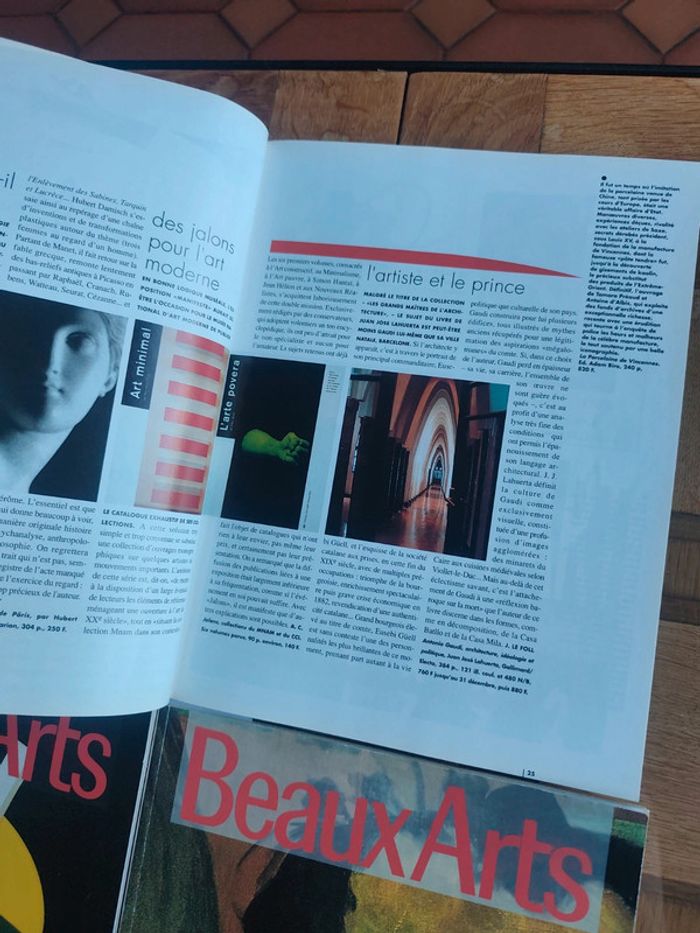 Lot de 4 magazines Beaux-Arts anciens Années 1991-1992 Collection vintage art et culture - photo numéro 5