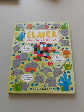 Livre Elmer cherche et trouve David Mckee