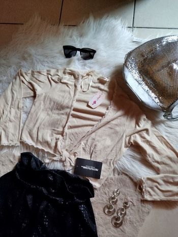 Haut top cardigan pop& pink