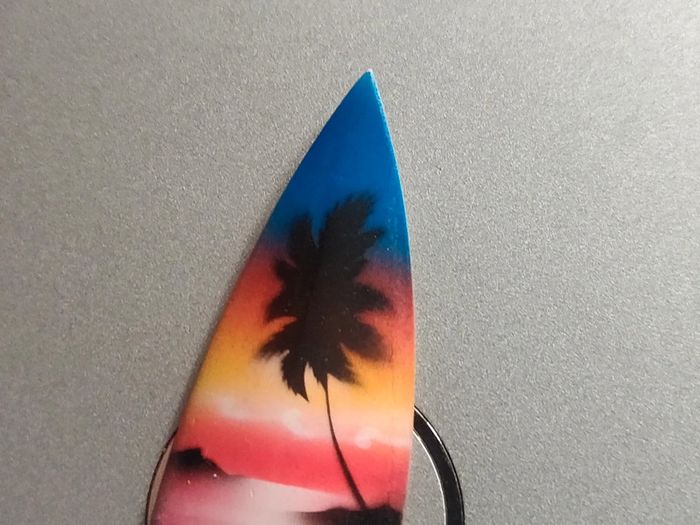 Surf miniature en bois peint - 10 cm - photo numéro 5