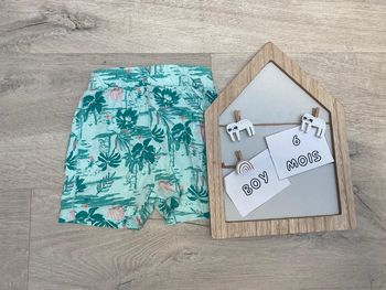 Short bleu singe jungle