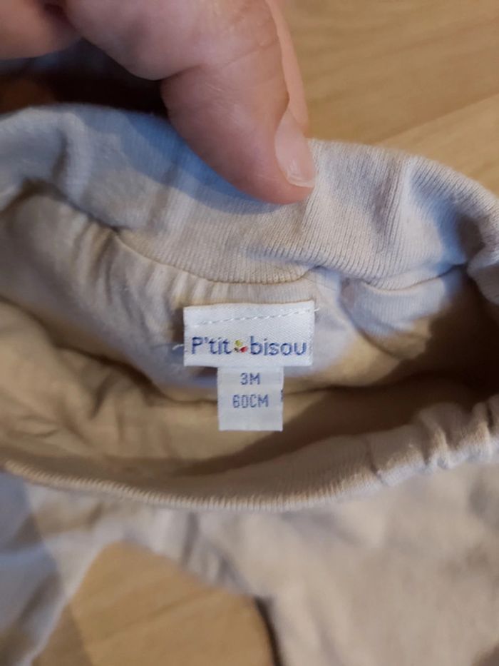 Pantalon mixte fille/garçon P'tit Bisou 3 mois (78) - photo numéro 2