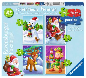 Puzzle Christmas Friends (2,3,4,5pc) Ravensburger 6854 First Version anglaise