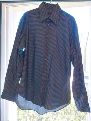 Chemise Zara homme manche longue taille 44  bleu a motif