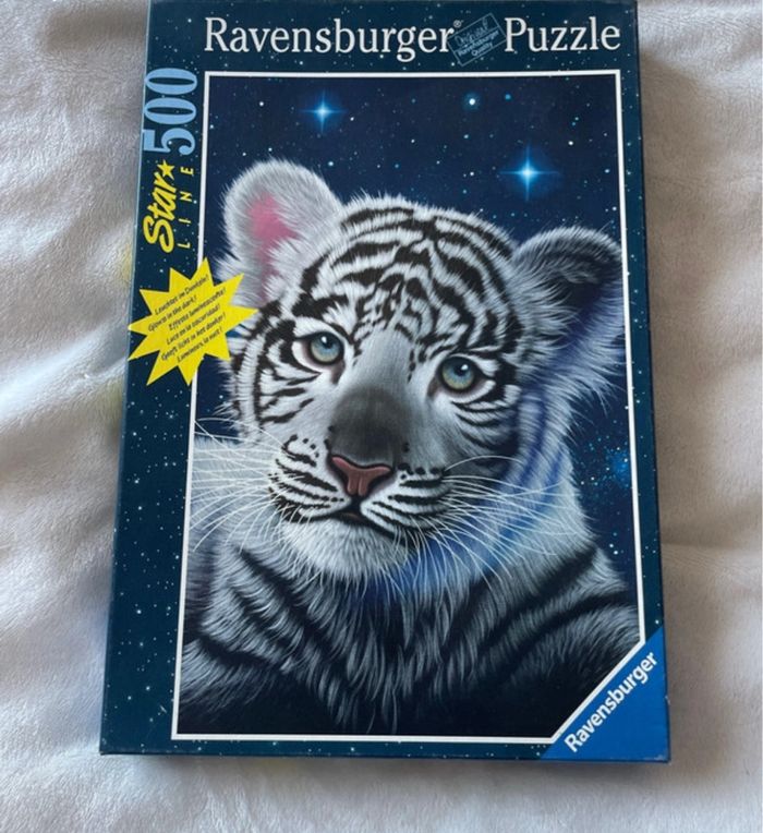 Puzzle 500 pièces  tigre blanc