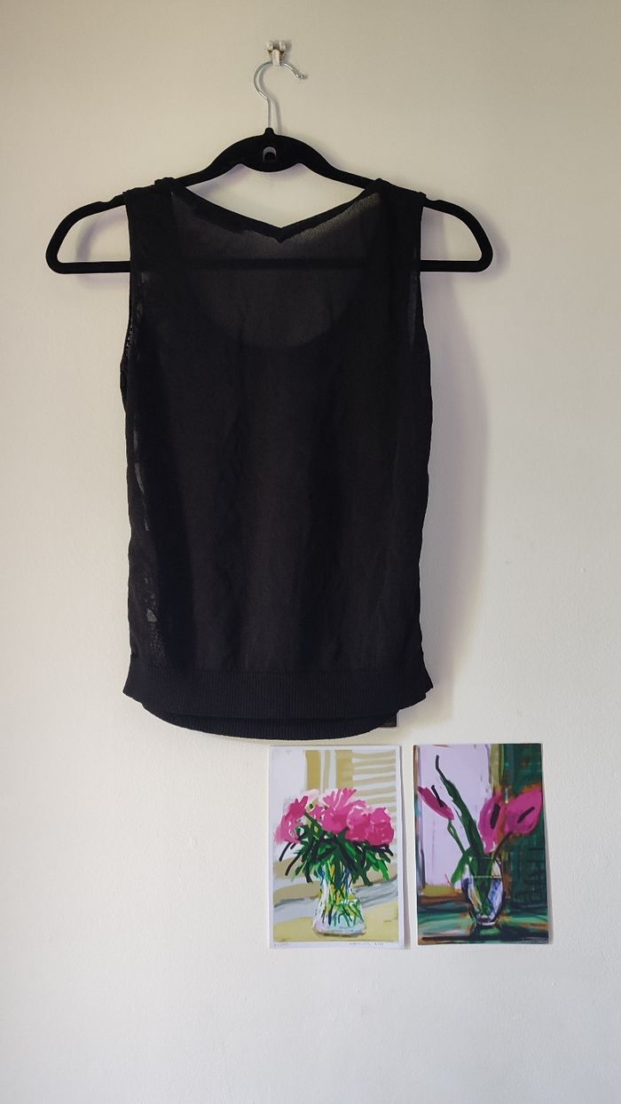 Débardeur effet transparence taille S - photo numéro 2