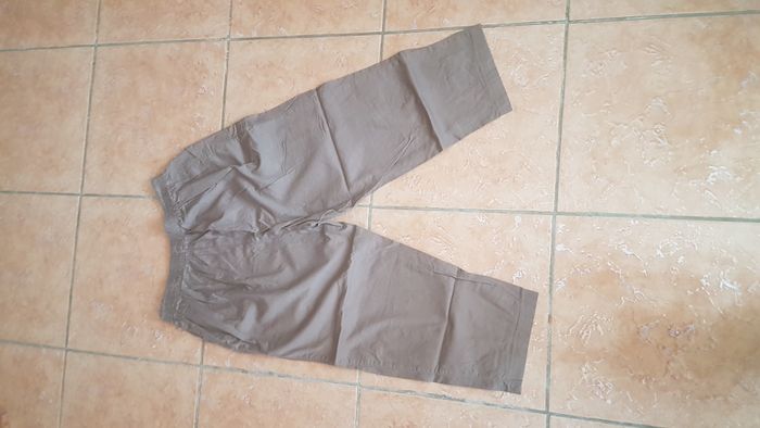 Pantacourt femme 46 (T5) marron clair - photo numéro 3