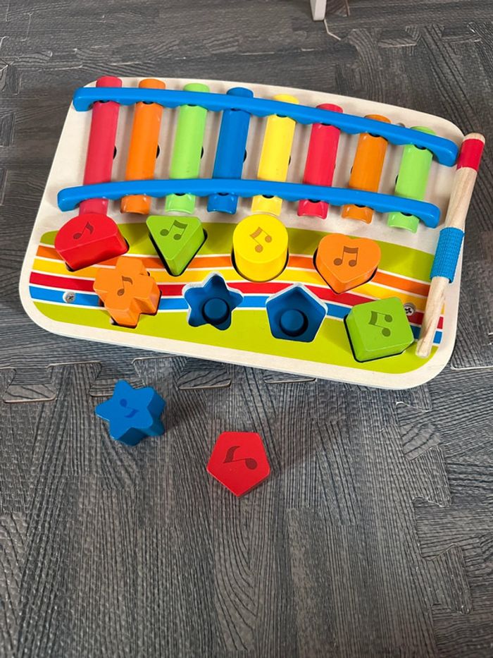 Piano jouet musique en bois - photo numéro 4