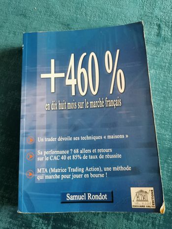 +460% en 18 sur le marché français, livre de Samuel Rondot traider indépendant