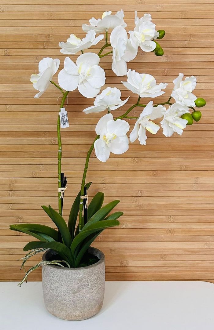 Orchidée artificielle de 60cm avec 2 branches - photo numéro 6