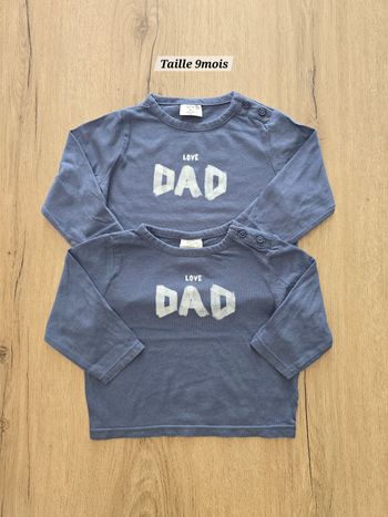 Tee-shirts manches longues - Taille 9mois - Kiabi