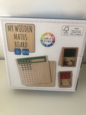 Calcul opération bois math éducation type Montessori activité jouet jeux  addition éducatif