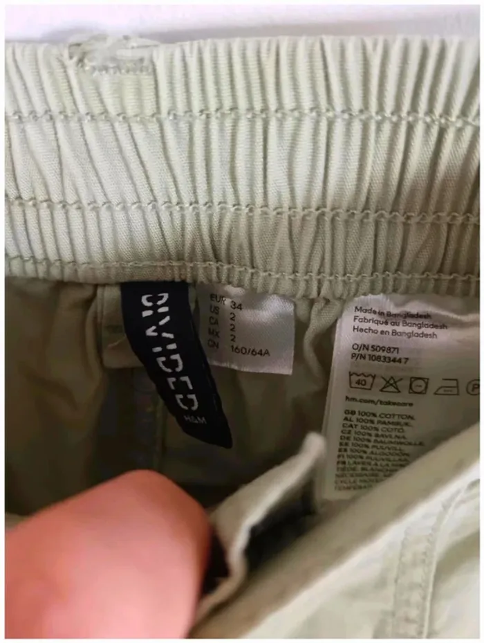 C26 pantalon vert H&M 34 - photo numéro 3