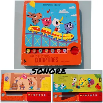 Livre sonore, des chansons à écouter 🪿 Drôles de petites comptines 🐷