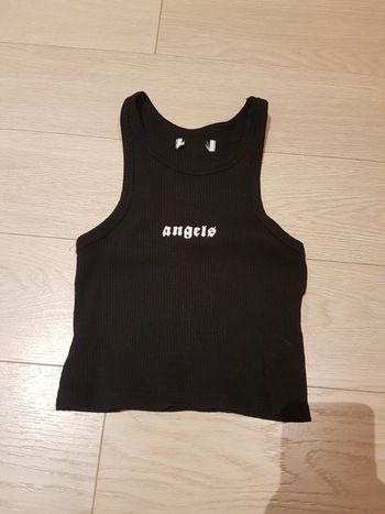 Débardeur noir (croc top)