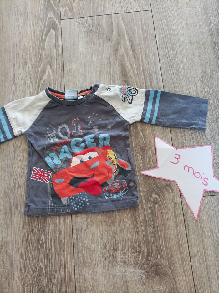 Haut ml 3 mois cars Disney