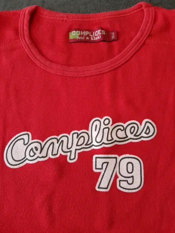 Tee-shirt Complices rouge 38/40 femme