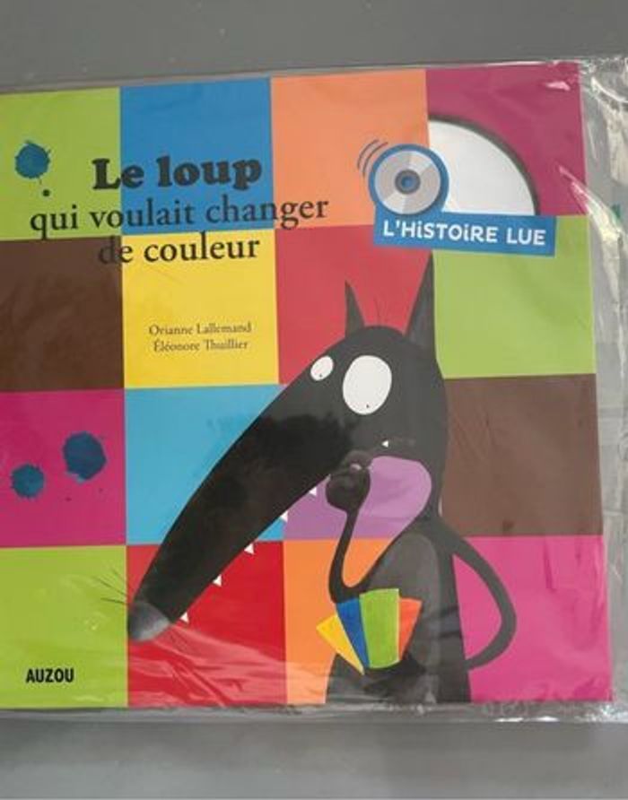 2 Grands livres Le Loup de Auzou neufs et 1 avec CD - photo numéro 4