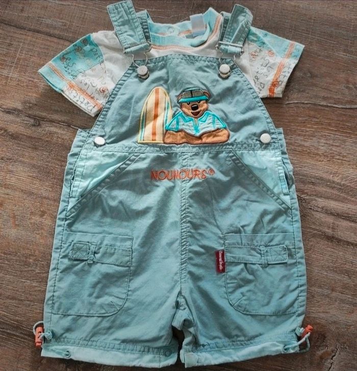 Combishort bébé été 12 mois