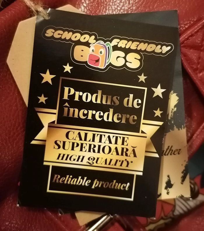 Sac à dos cuir écologique rouge multicolore manga Oxigen - photo numéro 8