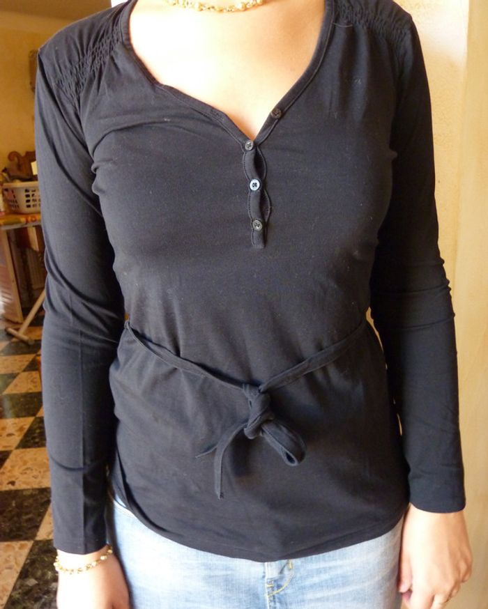 pull fin noir 38/40