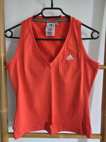 Débardeur de sport orange Adidas Clima365