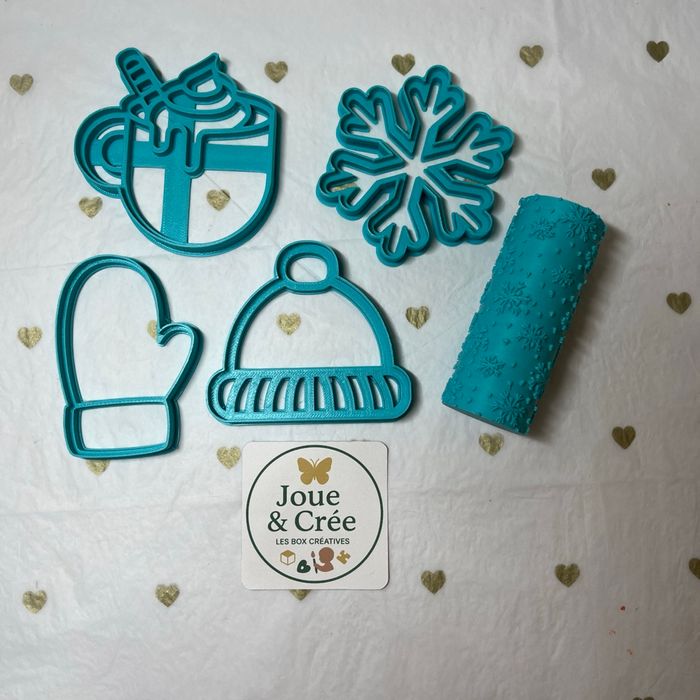 Kit emporte pièce et pâte à modeler thème hiver - photo numéro 2