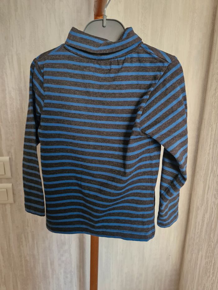 T-shirt manches longues enfant garçon 4 ans Tissaia Coton Polyester - photo numéro 4