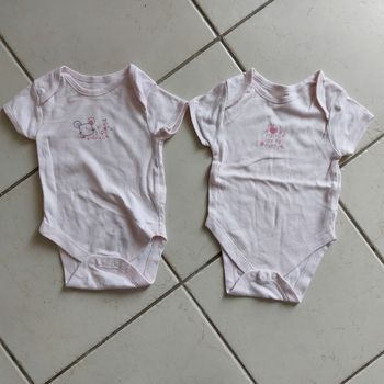 Lot de 2 bodies / body - bébé fille