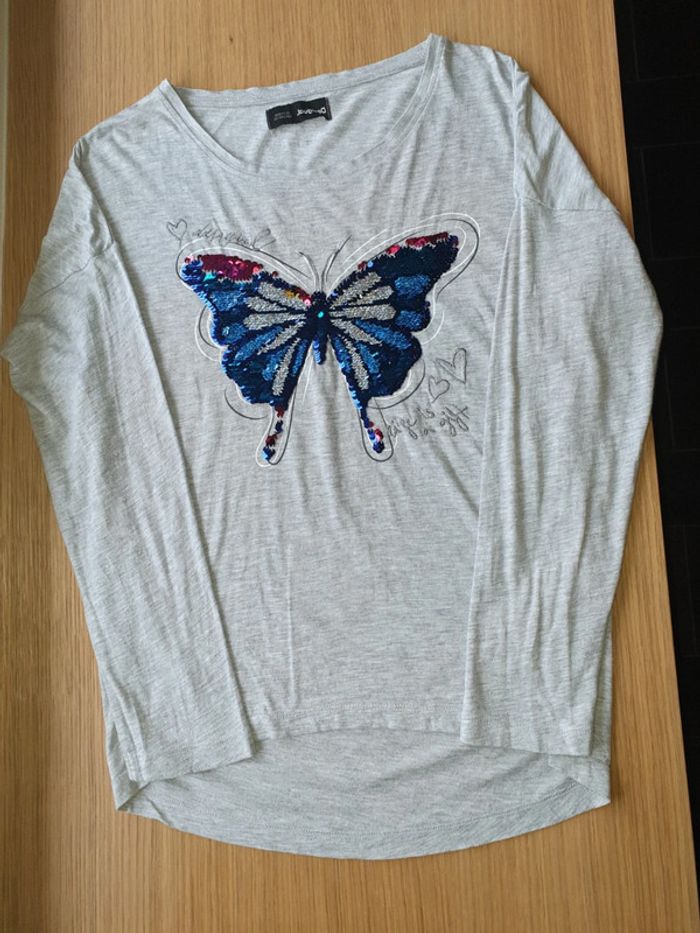 Tee-shirt papillon Desigual 11/12 ans