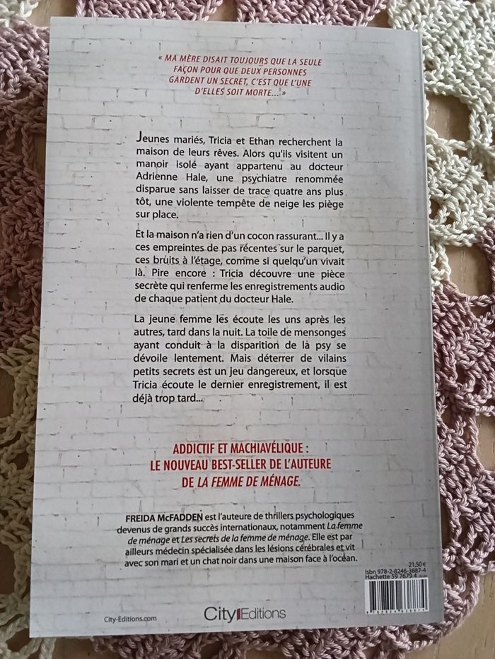 Freida Mc Fadden La PSY  Broché - photo numéro 2