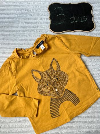 Teeshirt manches longues okaidi 3 ans