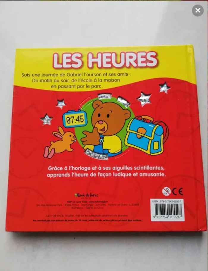 Livre cartonné les heures - photo numéro 2