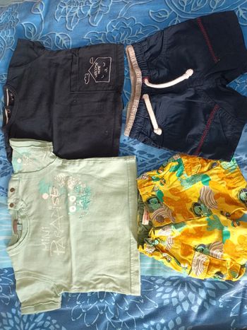 T shirt, short 6 mois