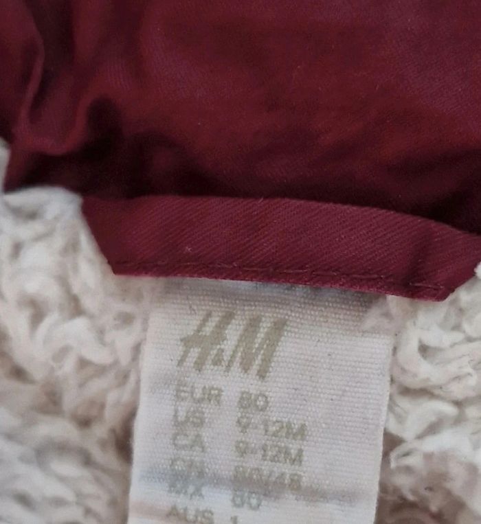 Manteau chaud fille H&M flushia 80 cm - photo numéro 7