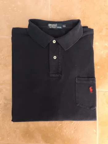 Polo Ralph Lauren homme XXL marine logo rouge avec poche excellent état