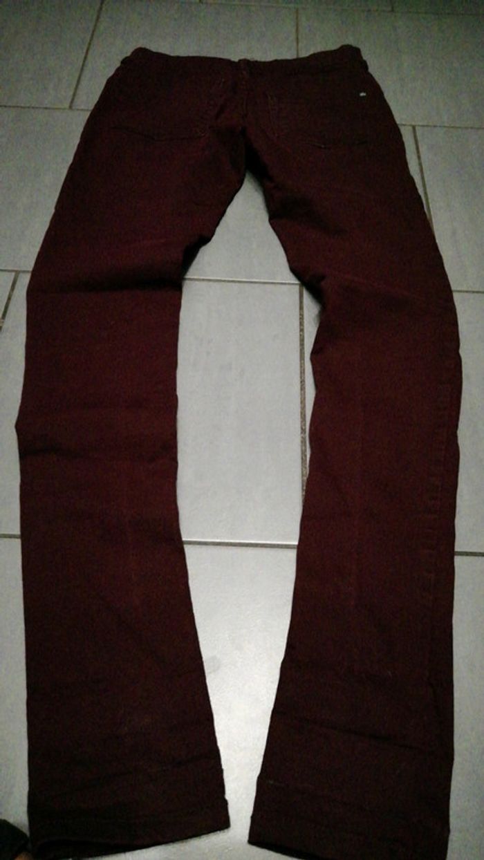 Pantalon Jennifer 34 bordeaux - photo numéro 2
