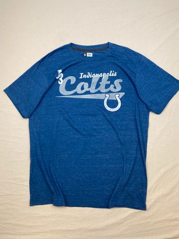 T-shirt imprimé sport USA, homme, été, bleu, L, NFL