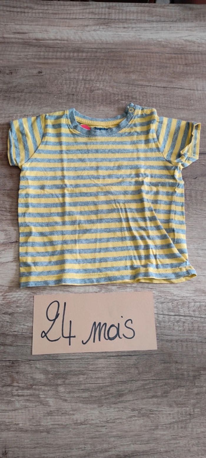 T-shirt manches courtes rayures