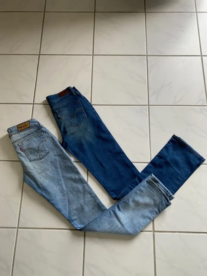 Lot de 2 jeans Levi’s - 473 Skinny & Classic Straight - Taille 36