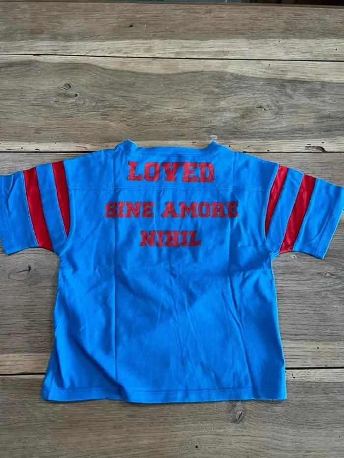 T-shirt bleu et rouge Gucci - photo numéro 5