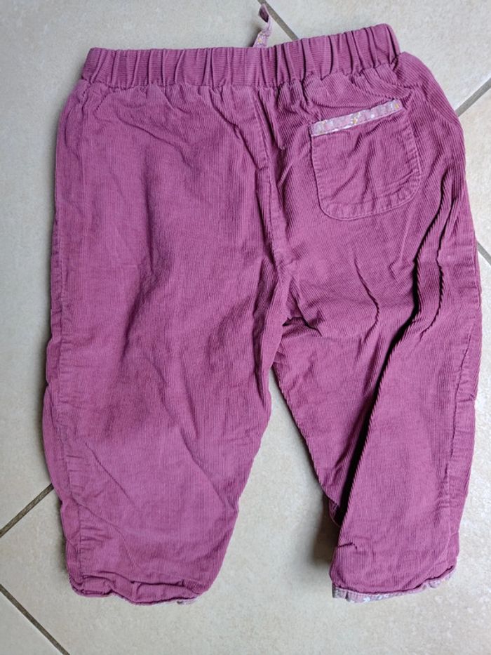 Pantalon velours rose - photo numéro 3