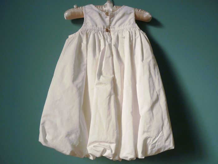 Robe Fille Ceremonie floriane 2 ans blanc orchidee fête TBE - photo numéro 5