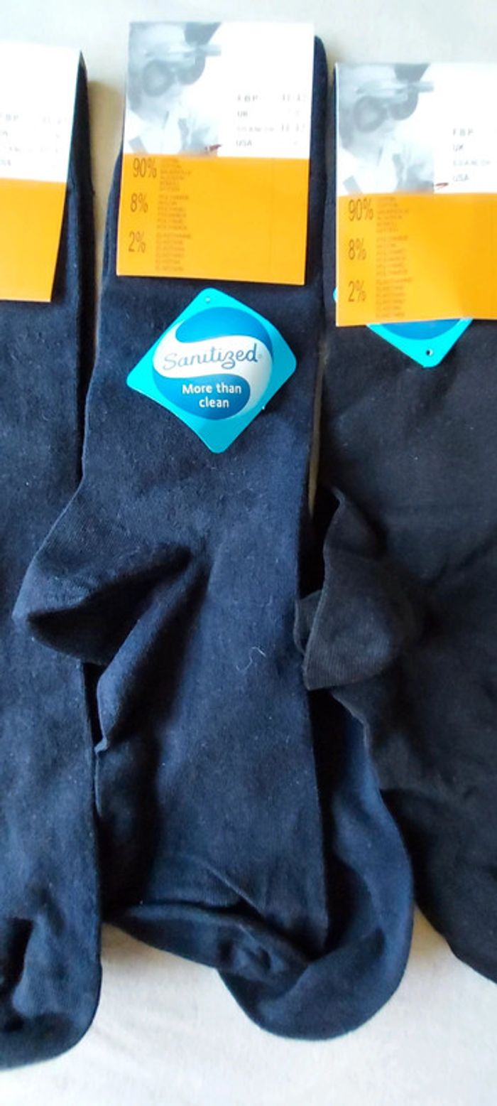 Lot de 3 paires de chaussettes 41/42 coton majoritaire - photo numéro 2