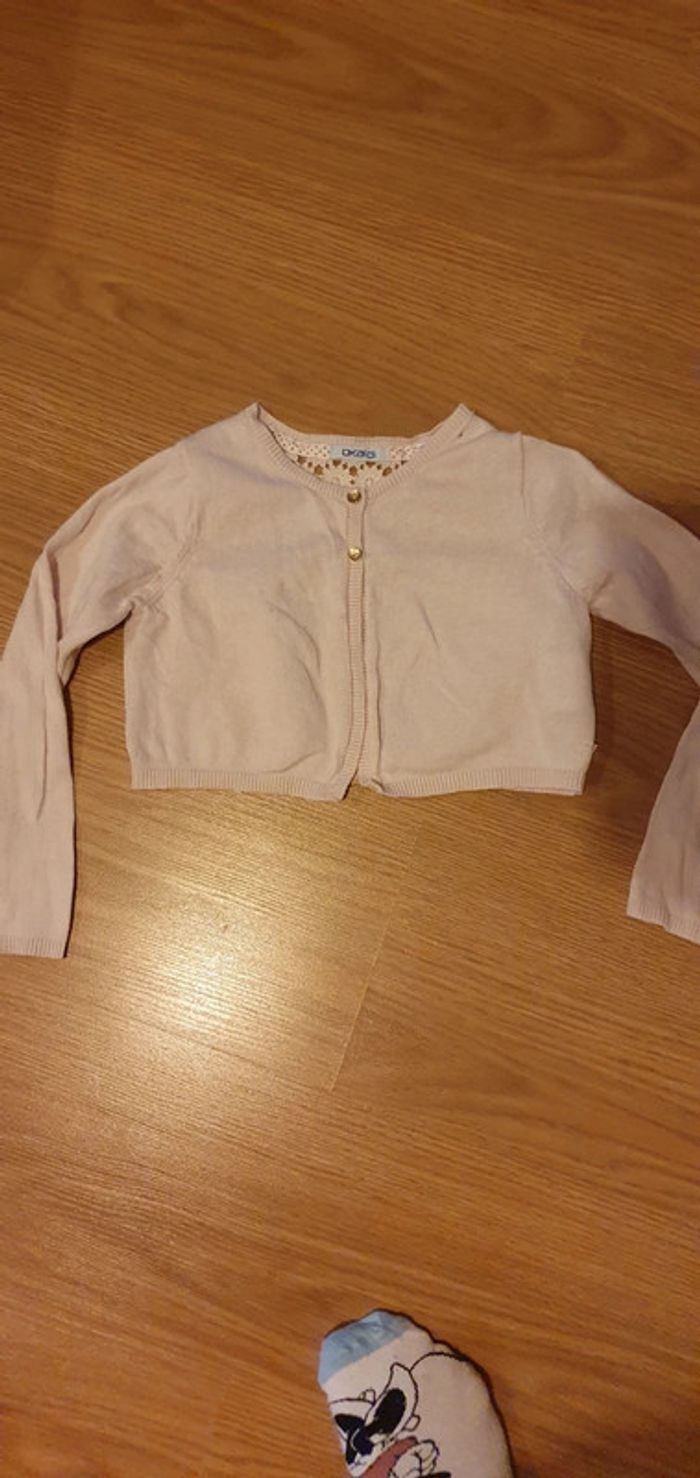 boléro fille 6 ans rose clair